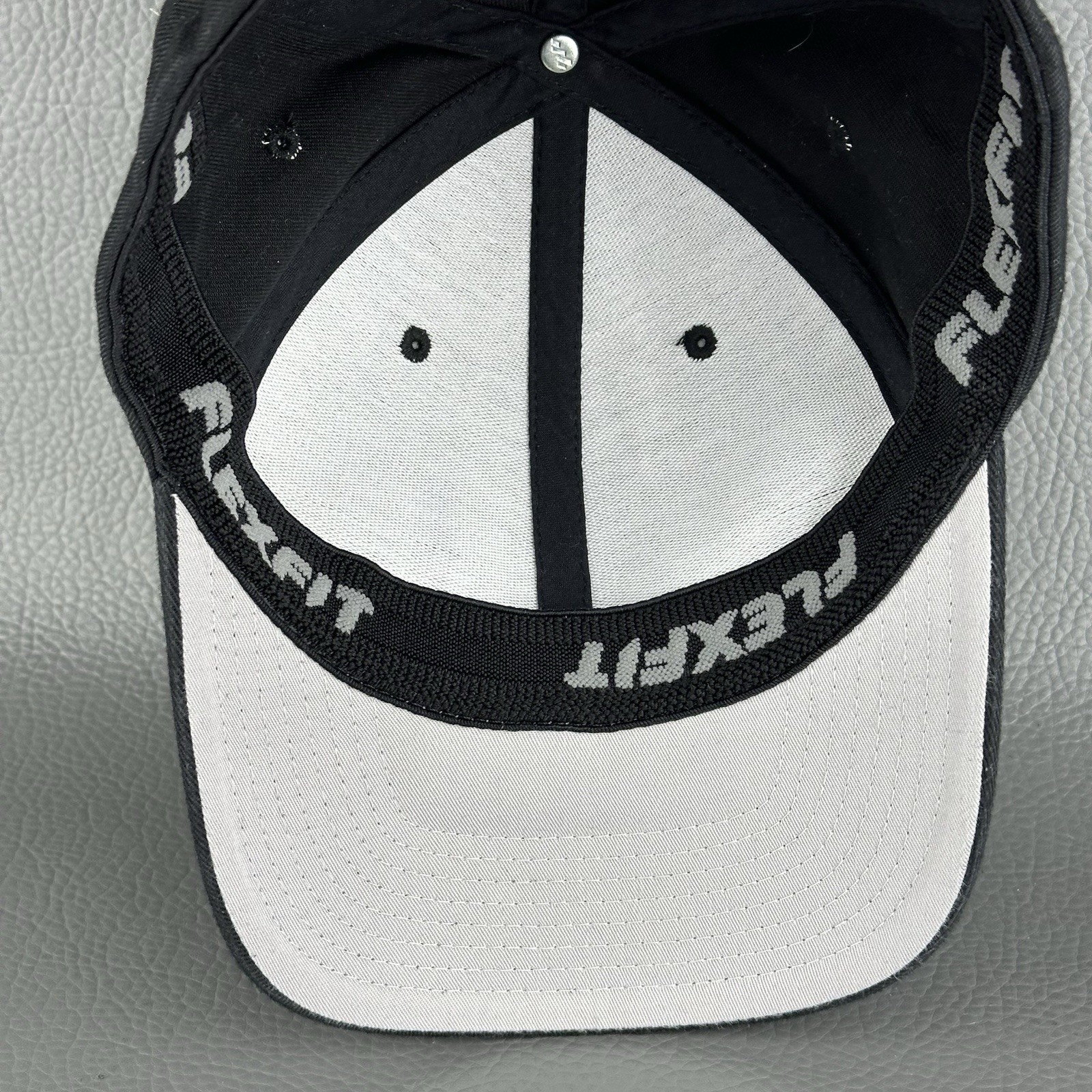 Solid Black FlexFit Hat Small - Medium Stretch Fi… - image 10