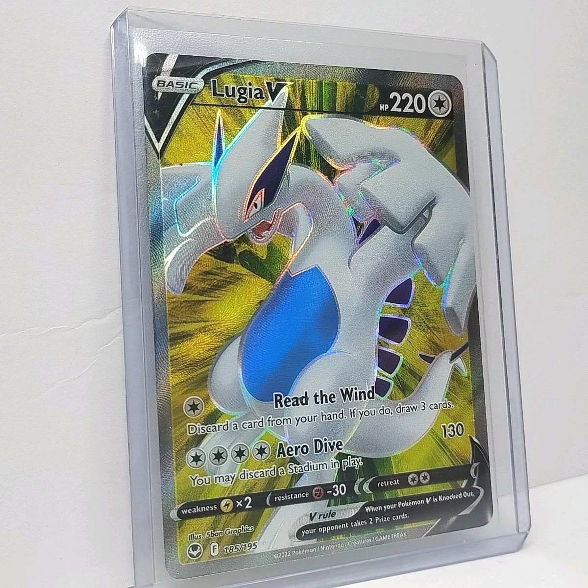 Lugia V (Full Art) 185/195 Swsh12: Sword & Shield - Silver Tempest Holo |  eBay