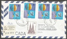 ARGENTINA 1975 Certified Airmail Cover to USA