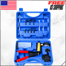 Hand Vacuum 2 In 1 Pump Brake Bleeder Kit Fluid Bleeding Set Car Truck W/ Case