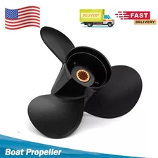9 1/4 x 10 Boat Propeller for Johnson Evinrude 8-15HP 13Tooth 778772 Aluminum,RH