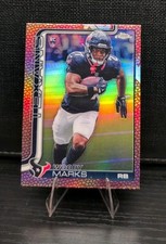 2025 Topps Chrome #372 Woody Marks Leather Football Texans Rookie Card Sp