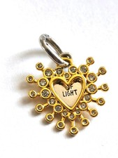 Charm Pandora coeur scintillant
