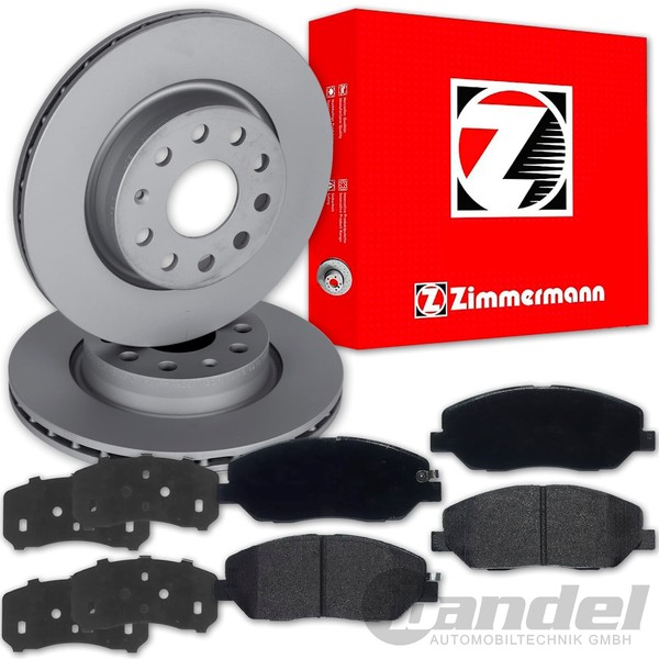 Zimmermann Bremsscheiben 321Mm + BelÄGe Vorne Passend FüR Hyundai Santa Fe 2 Cm-image