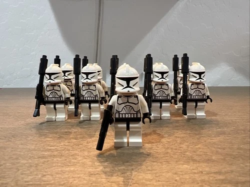 LEGO Star Wars Minifigure Clone Trooper Phase 1 - sw0201 Lot Of 11X