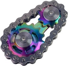 Chain Gear Fidget Spinner, Metal Sprocket Colorful Plating Sprockets