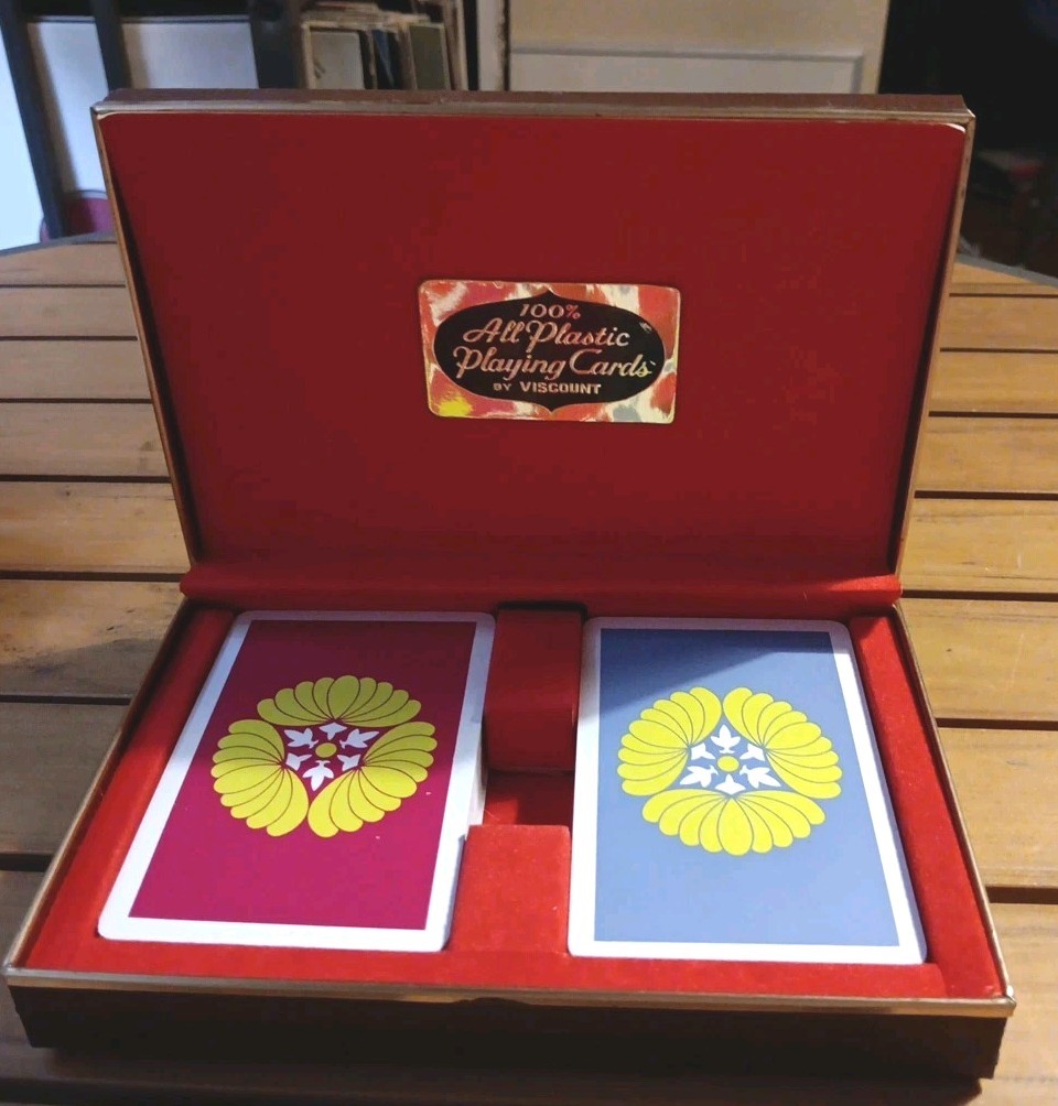 100% All Plastic Playing Cards By VISCOUNT 1930s