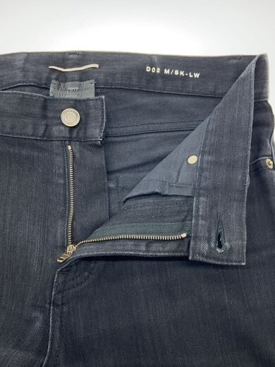 SAINT LAURENT pantaloni skinny taglia 29 denim nero solido