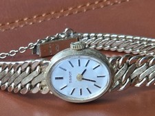 Vintage tissot 9ct gold ladies watch 