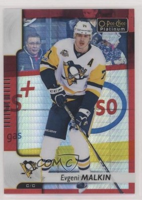 2017-18 O-Pee-Chee Platinum Red Prism 132/199 Evgeni Malkin #66 0hw2