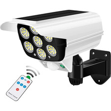 Solar Lights Outdoor With Motion Sensor Remote Controller Floodlights Wireless D