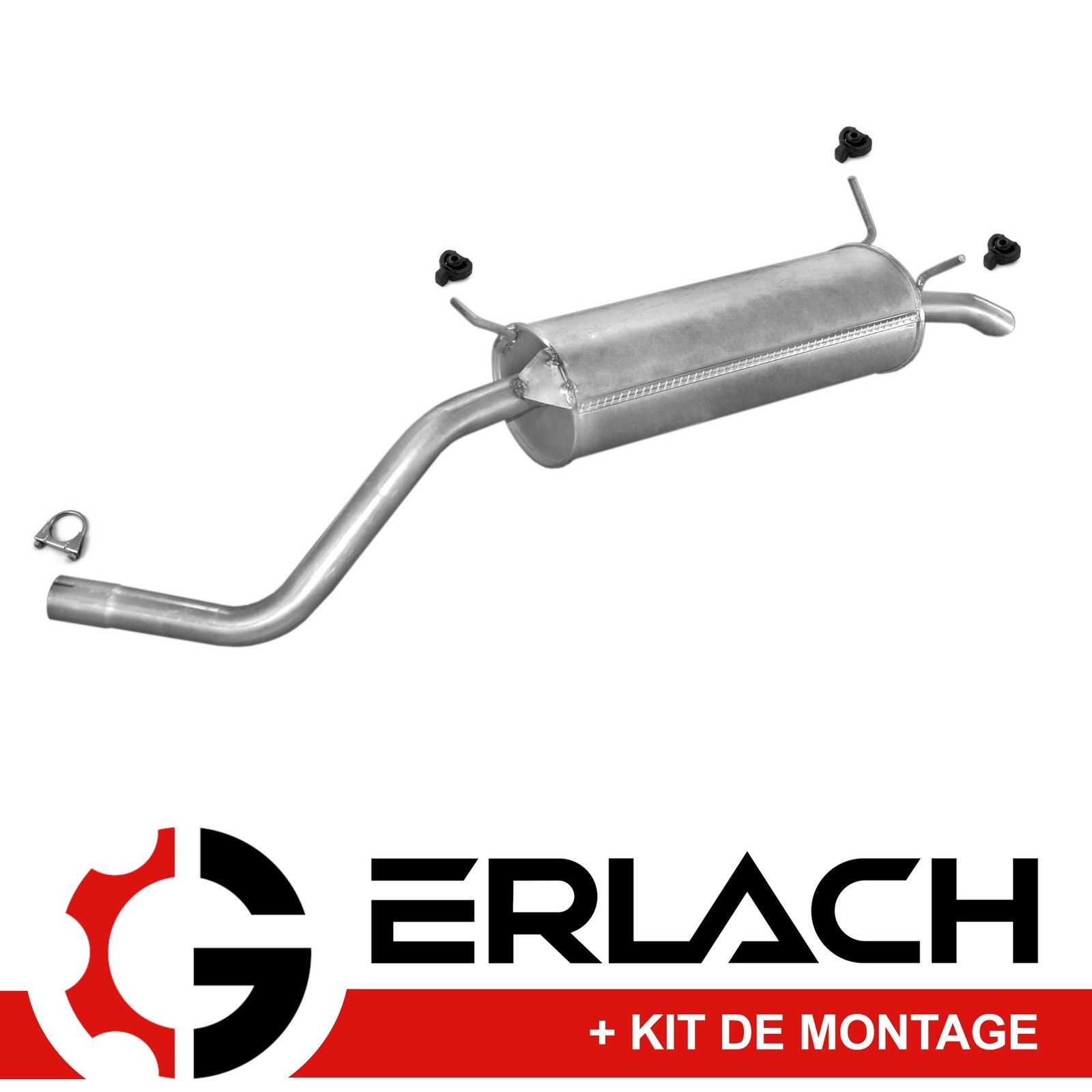 Silencieux arrière haute résistance pour Renault Megane I Scenic 1.9 D