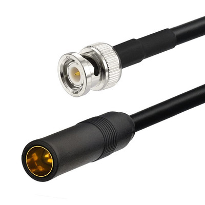 Eightwood BNC Male to DIN AM/FM Female Adapter Extension Cable Coax RG58 12 Inch