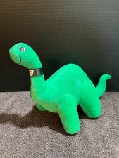 SINCLAIR DINO BRONTOSAURUS GAS Oil CO PLUSH STUFFED Green DINOSAUR 9x12 Promo
