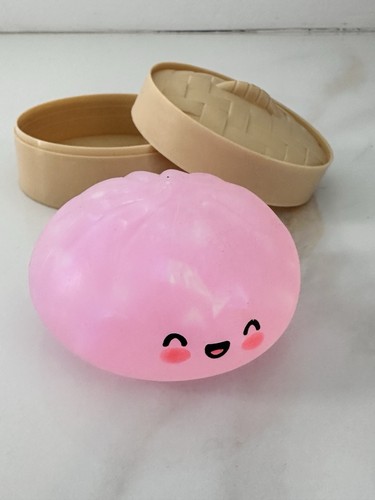 Rare Pink Holographic Dumpling Squishy – Hard to Find Collectible