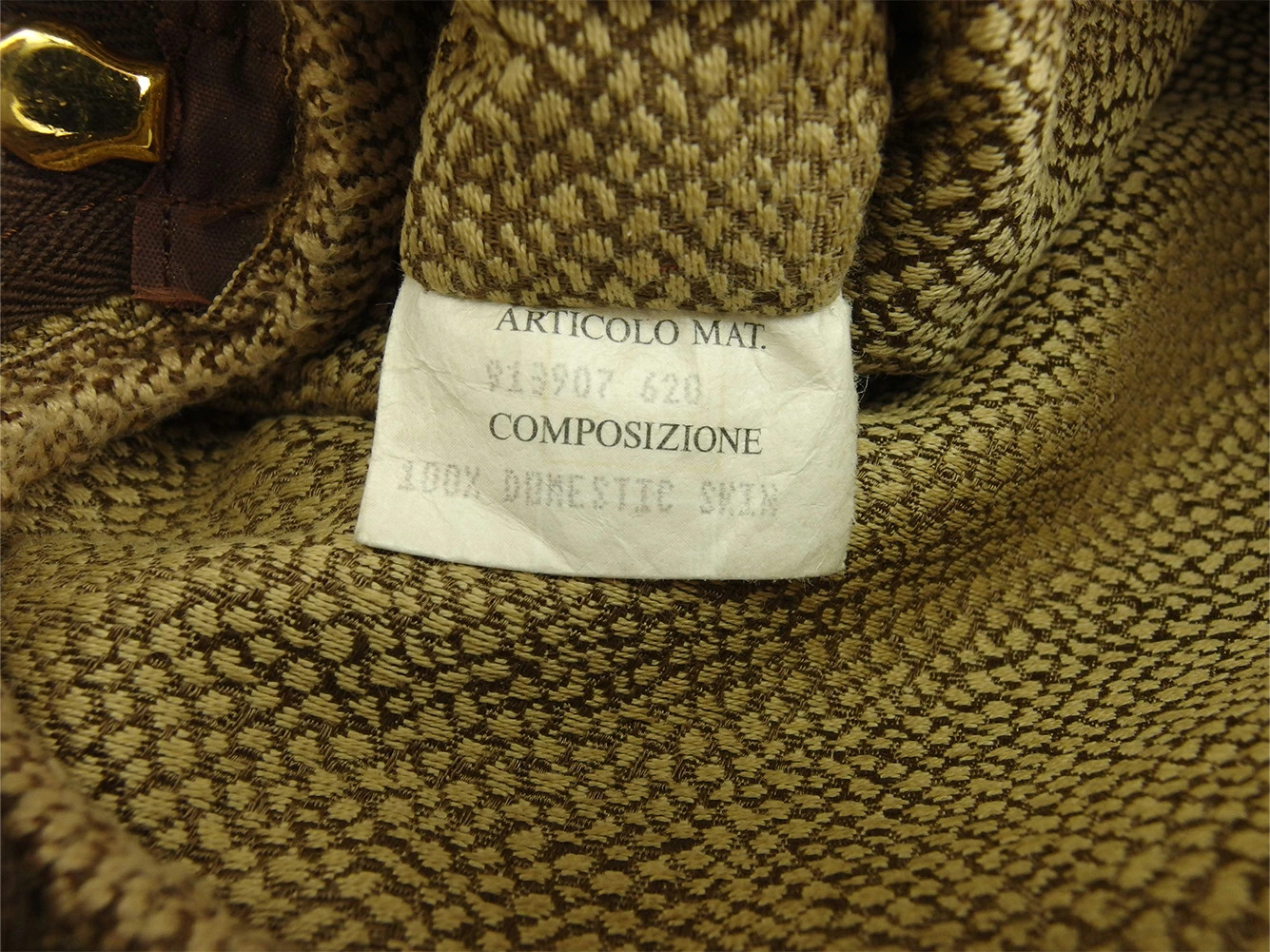 Borbonese BORBONESE pouch with "Oeil de Perdrix" … - image 7