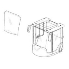 11104449 Front Windshield With Banding Fits Volvo Wheel Loader L50d L70d