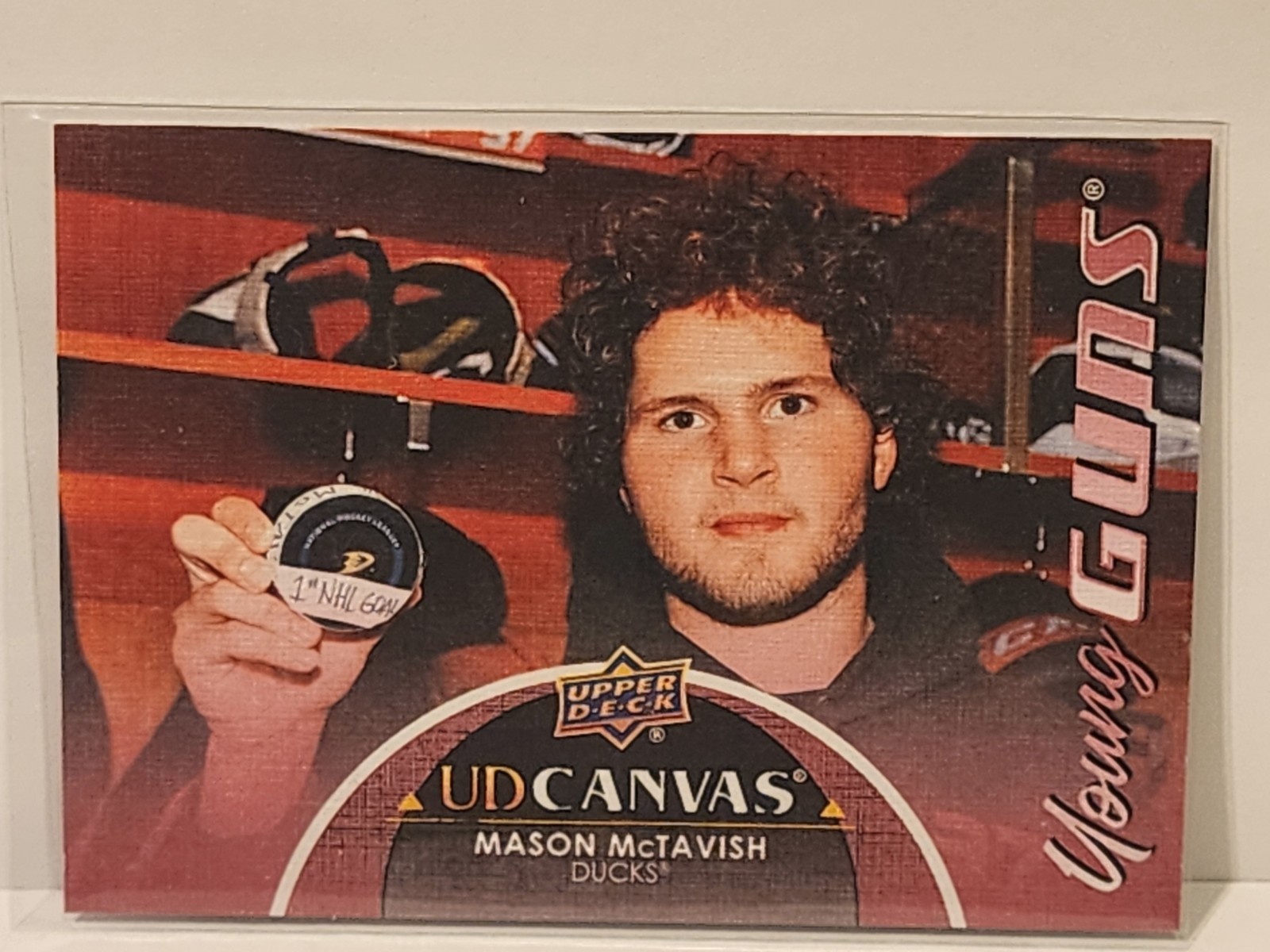 Mason McTavish 2021-22 Upper Deck UD Canvas Young Guns #C229 Anaheim Ducks