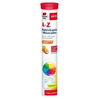 DOPPELHERZ A-Z Multivitamin+Mineralien Brausetabl. 15 St