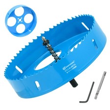 6-1/4 Inch Hole Saw with Arbor for Metal and Wood Cutting, Bi-Metal Hole Cutter