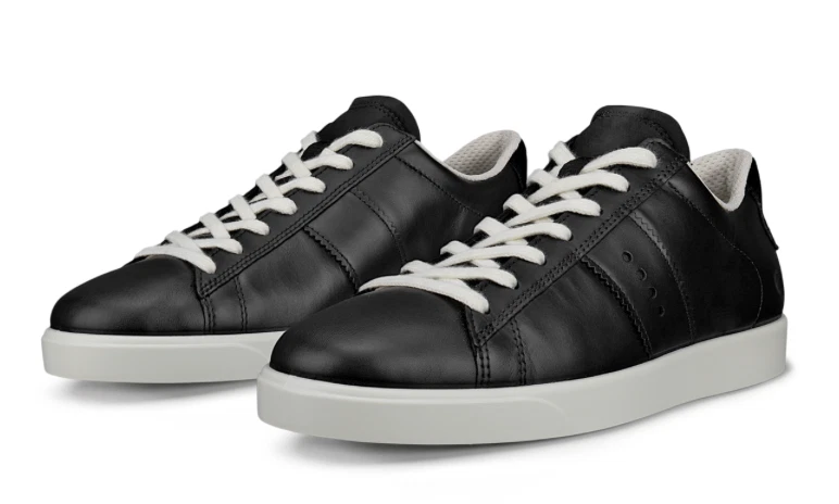 Zapatillas deportivas de cuero negras ECCO Street Lite para mujer 35-41 ue/ 4-4.5-10-10.5us Foto 2 de 4