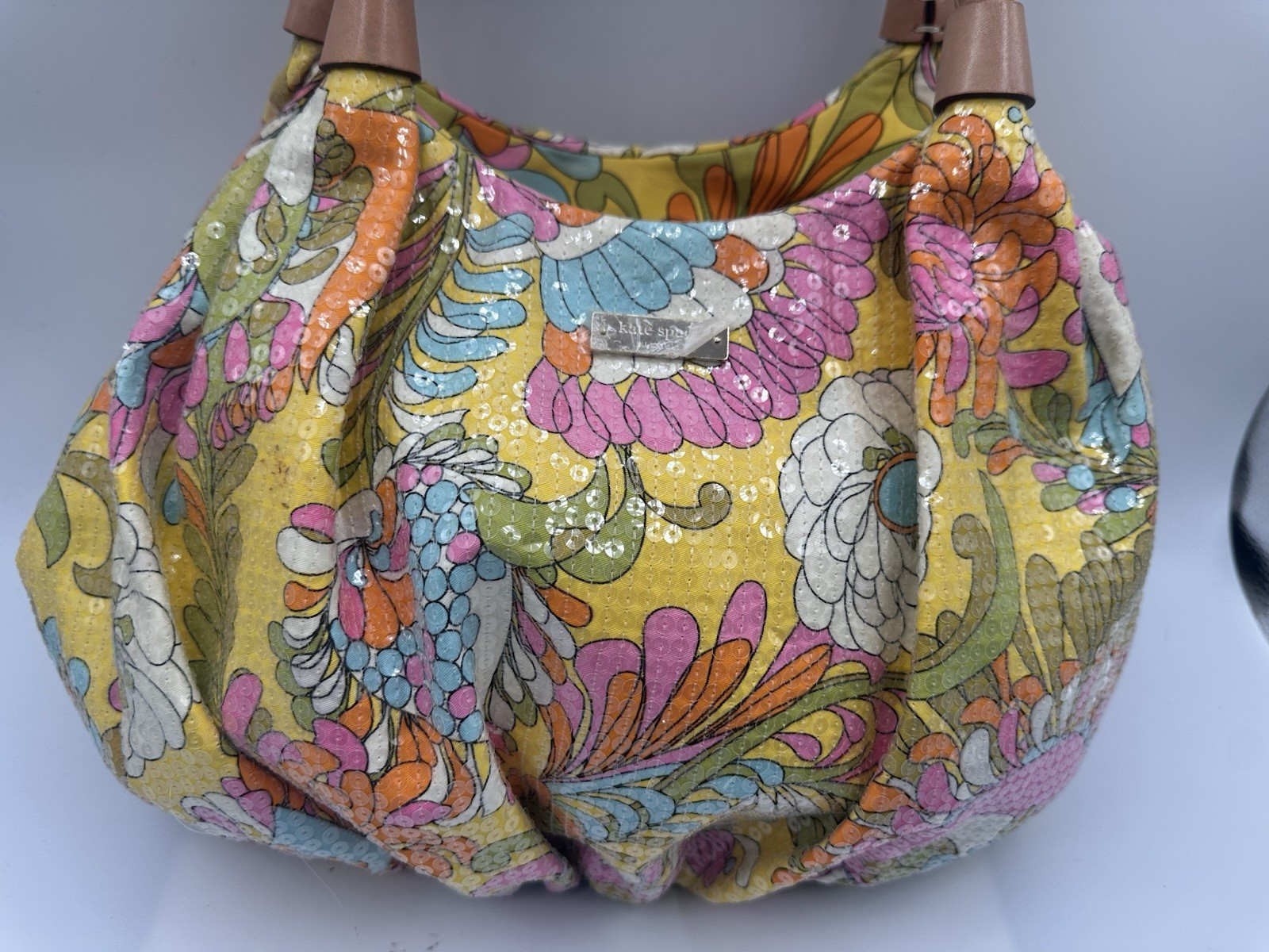 NWT Kate Spade Naomi "Paley Paisley" FULL SEQUIN FLORAL Print Dress Size 4 $425 thumbnail 2