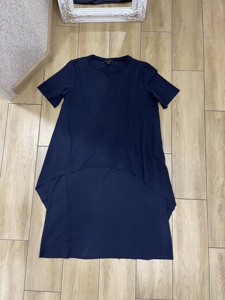 Women COS Dress Navy Viscose 36 #6S7D