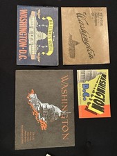 Lot de 4 livrets de voyage vintage Washington DC Nation's Belle City