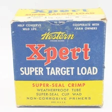 Western Xpert Super Target Load Ammunition Shotgun Shells Empty Box