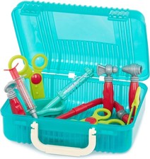 Battat Pretend Play Doctor Set Kids Nurse Toys 10 Pieces  Carry Case Play