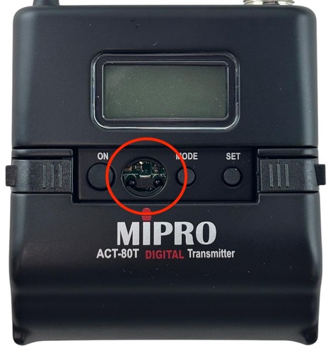MiPro ACT-80T Wideband Digital Bodypack Transmitter 6E Freq w/ MU-53L Mic - READ - Picture 3 of 7