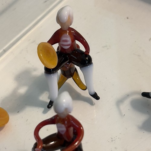 Mini figuras de músico orquesta de vidrio escultura animal decorativo Murano? LEER - Imagen 11 de 19