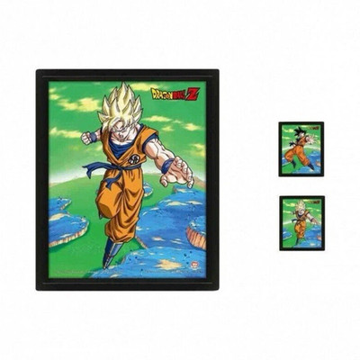 Dragon Ball Z Super Saiyan Transformation 26 x 20 cm 3D Hologramm Rahmenbild