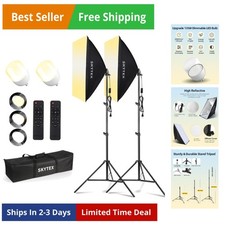 Softbox Lighting Kit 2Pack,20x28in Soft Box Upgrade 135W 2700-6400K 100V-240...