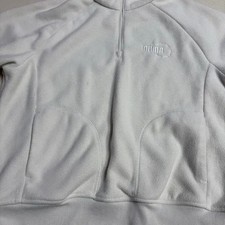 Puma Fleece Tracksuit Top - Warm, White, Excellent Condition