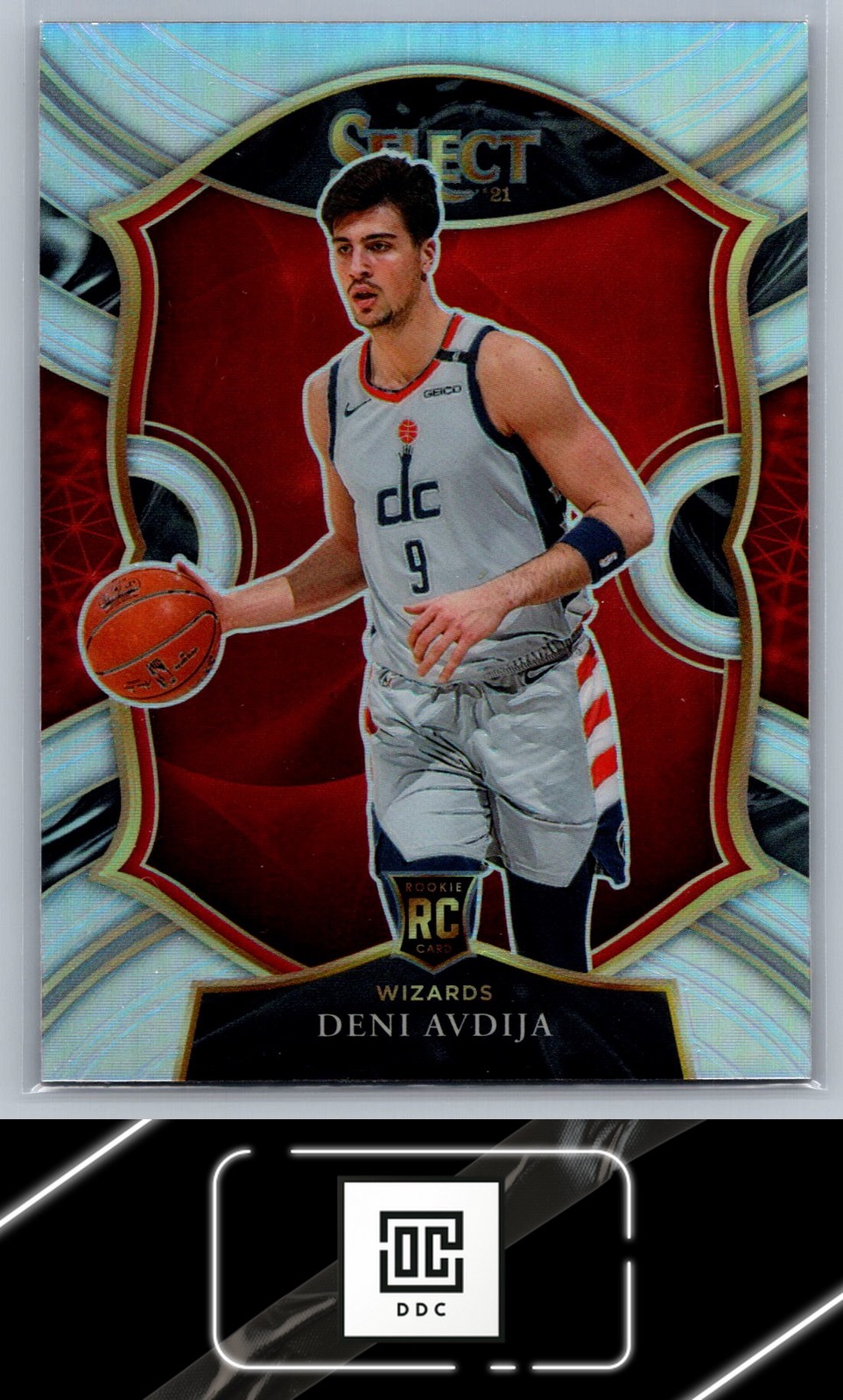 2020-21 Panini Select #69 Deni Avdija Silver Prizms
