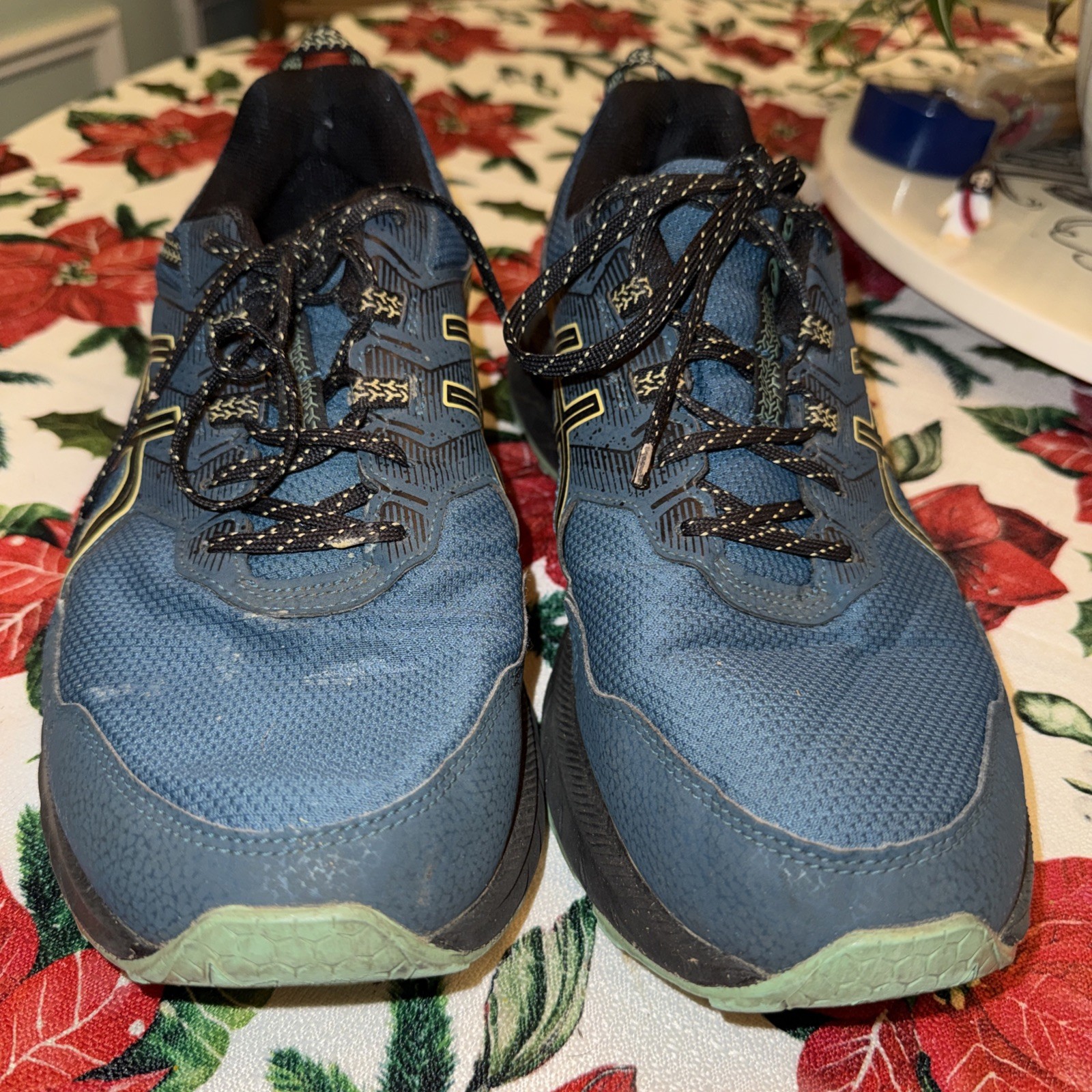 ASICS Gel Venture 9 Hunter Green Men’s 11.5 Running Shoes Sneakers AmpliFoam