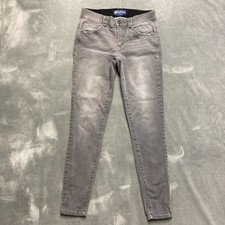 Democracy Ab Solution Slimming Mid Rise Skinny Jeans Womens 6 Gray Stretch Denim