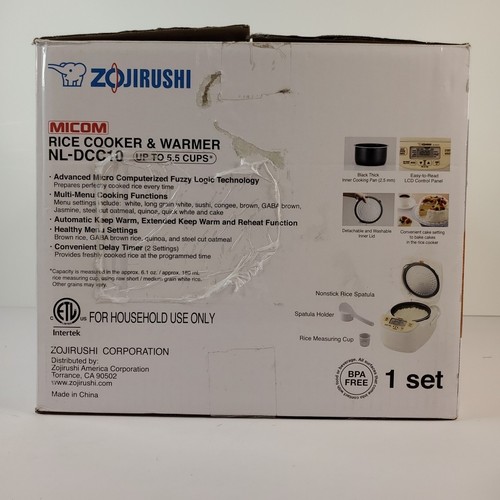 Zojirushi NL-DCC10 Micom Rice Cooker & Warmer 5.5 Cups - Picture 2 of 16