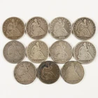 11x 1839-1854o Seated Liberty Half Dollars 50c 31074