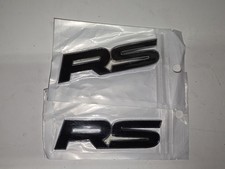 New 2x Black Chrome Rs Trunk Badge Emblem Fender Logo Can Be Used On Any Rs Car New 2x Black Chrome Rs Trunk Badge Emblem Fender Logo Can Be Used On Any Rs Car
