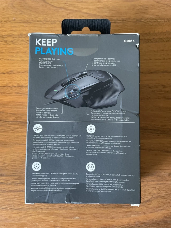 Logitech G502 X Wired Gaming Mouse - Black - Image 4 of 4