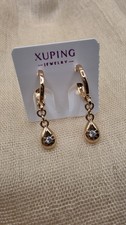 18k Rose Gold Minimalist Terdrop Earrings Hypoallergenic Nickel Free
