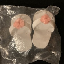 My Life As White Platform Flip Flops For 18" Dolls New