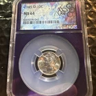 1945-D Mercury Dime 10C Silver NGC MS64  Denver Purple Label
