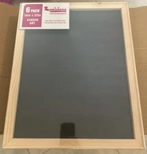 6 Pack 16”x20” Wood Frame Silk Screen Printing Frame Kit Mesh for Beginner
