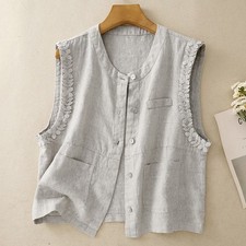 Womens linen vest