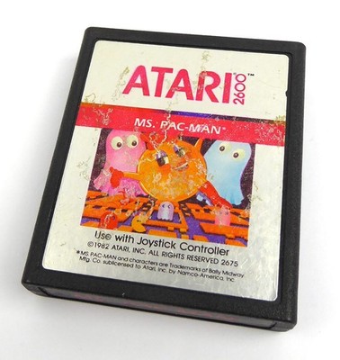 Atari 2600 Spiel -- MS. PAC-MAN (Silver Label) -- VCS