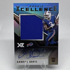 2020 Panini XR Rookie Xcellence Gabriel Davis RPA RC Patch AUTO 13/99