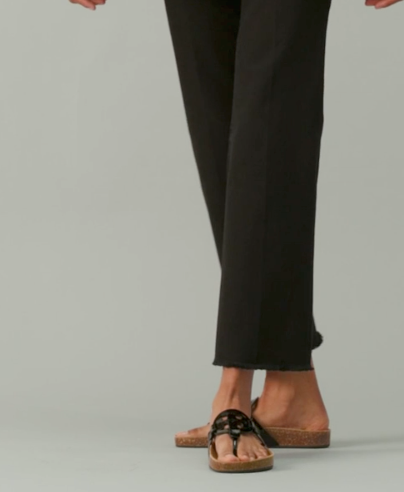 ON SALE New Tory Burch Miller Cloud Size 6-11 Black Natural Leather Sandals